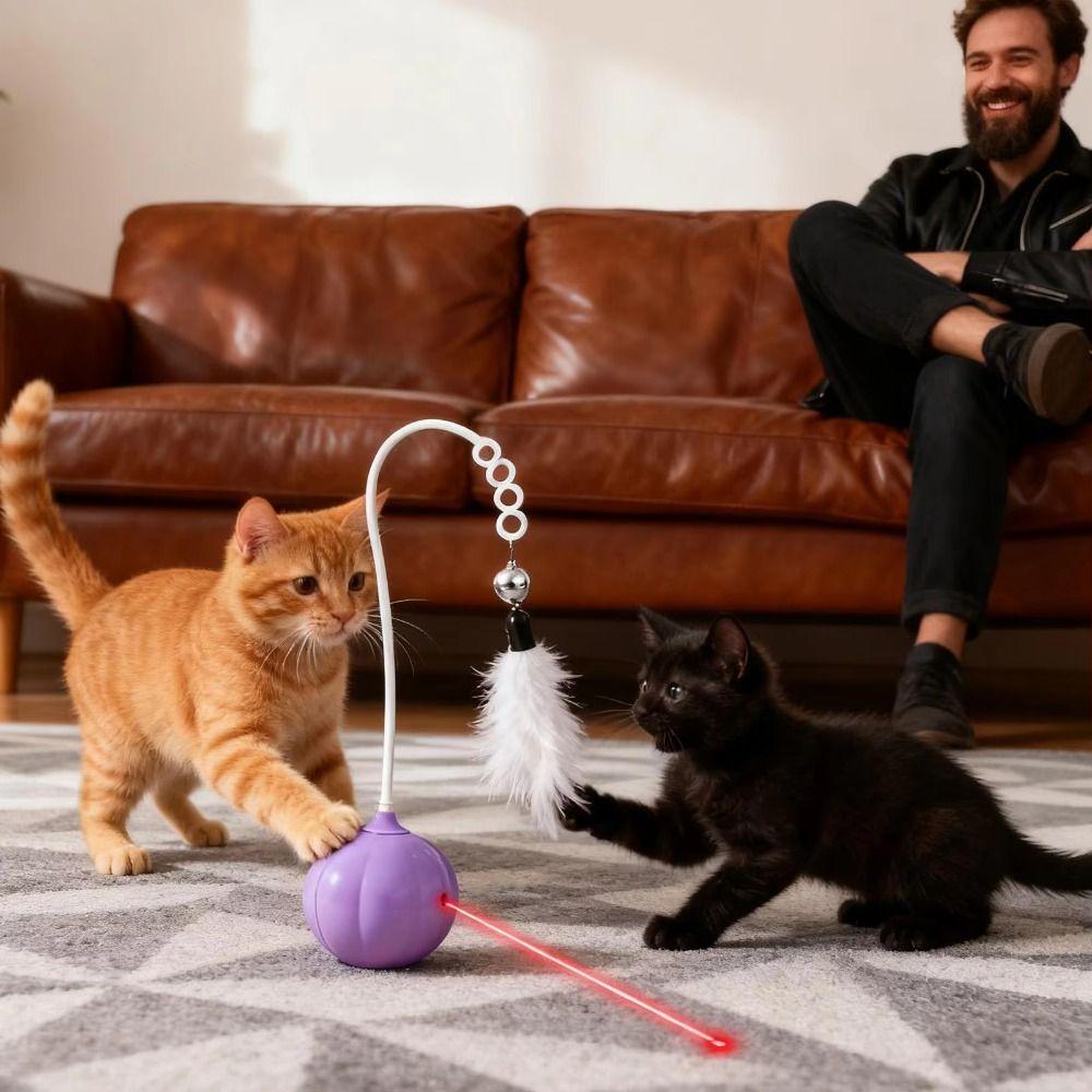 Creative Cat Tumbler Toy Onion Design Automatic Teasing Cat Toys  Pet Exercise