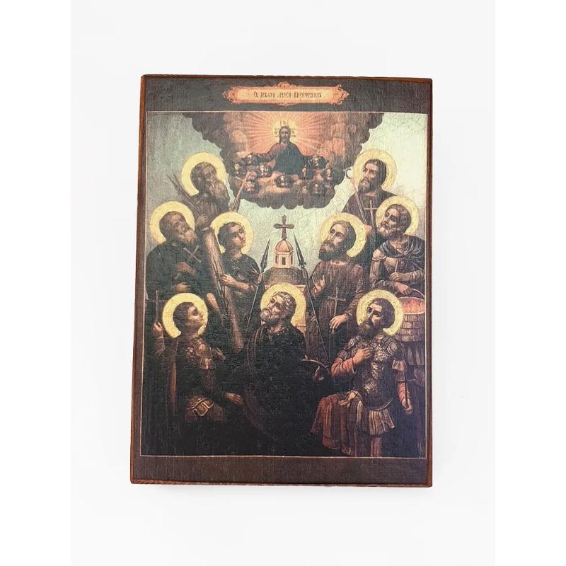 Святитель Николай Мокрый Икона Религиозное Деревянное Искусство 20x30см