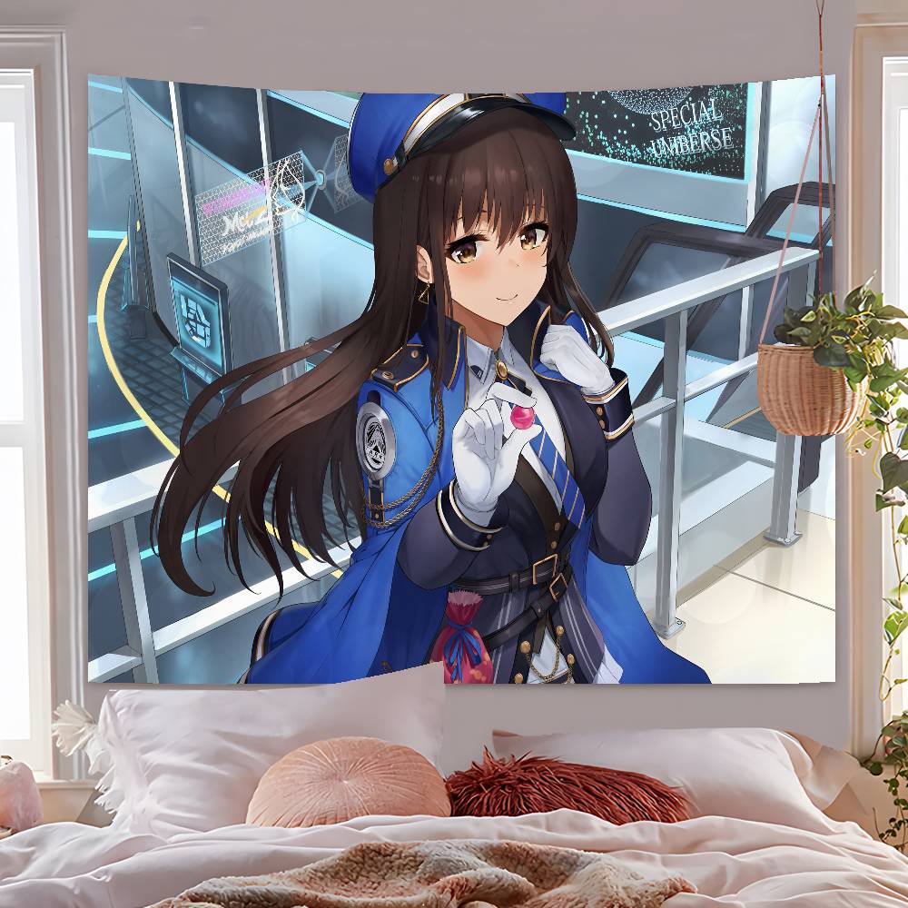 NNIKKE Anime Tapestry GGoddess Of Victory Hanging Dormitory Room Bedspread Blanket Childrens Room Party Home Decoration Gift