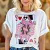 Queen Of Hearts Funny Graphic Tee T-Shirt For Women Coffee Lover Gift