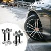 Shkalacar 4 Adjustable Spring Spacers, Coil Spring Spacer Coil Spring Booster Aluminum Alloy Coil