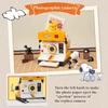New Snoopy Retro Series Splicing Block Coffee Machine Typewriter Assembly Collection Model Children'S Toy Festival Gift