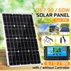 50W 18V 5V 10-50A Monocrystalline Solar Panel Battery Charger RV Motorhome Boats