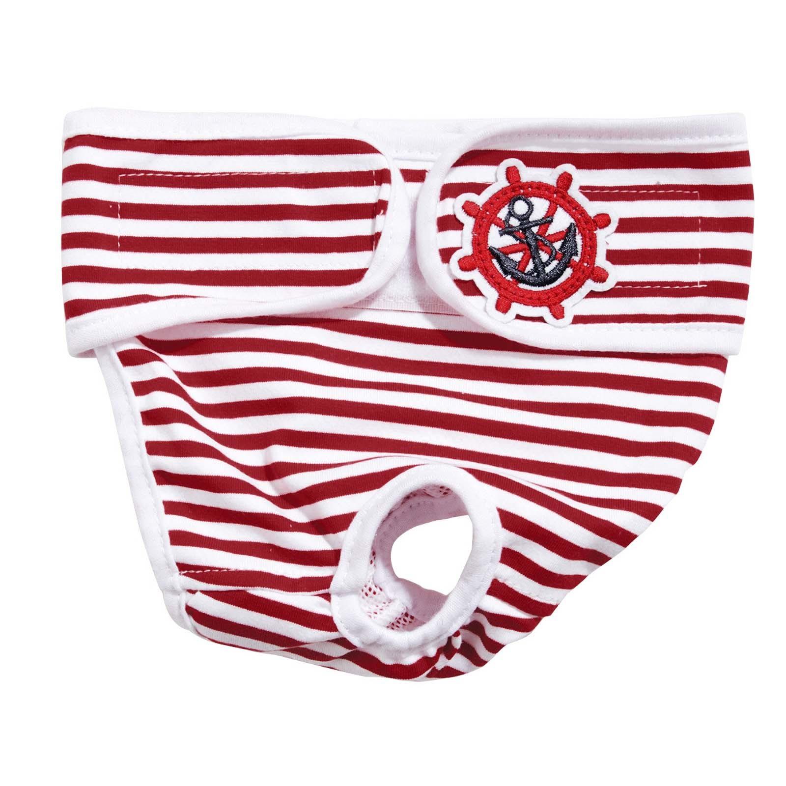 

Физиологические штаны для домашних животных Эластичные регулируемые физиологические штаны Дышащие и удобные физиологические штаны S красный