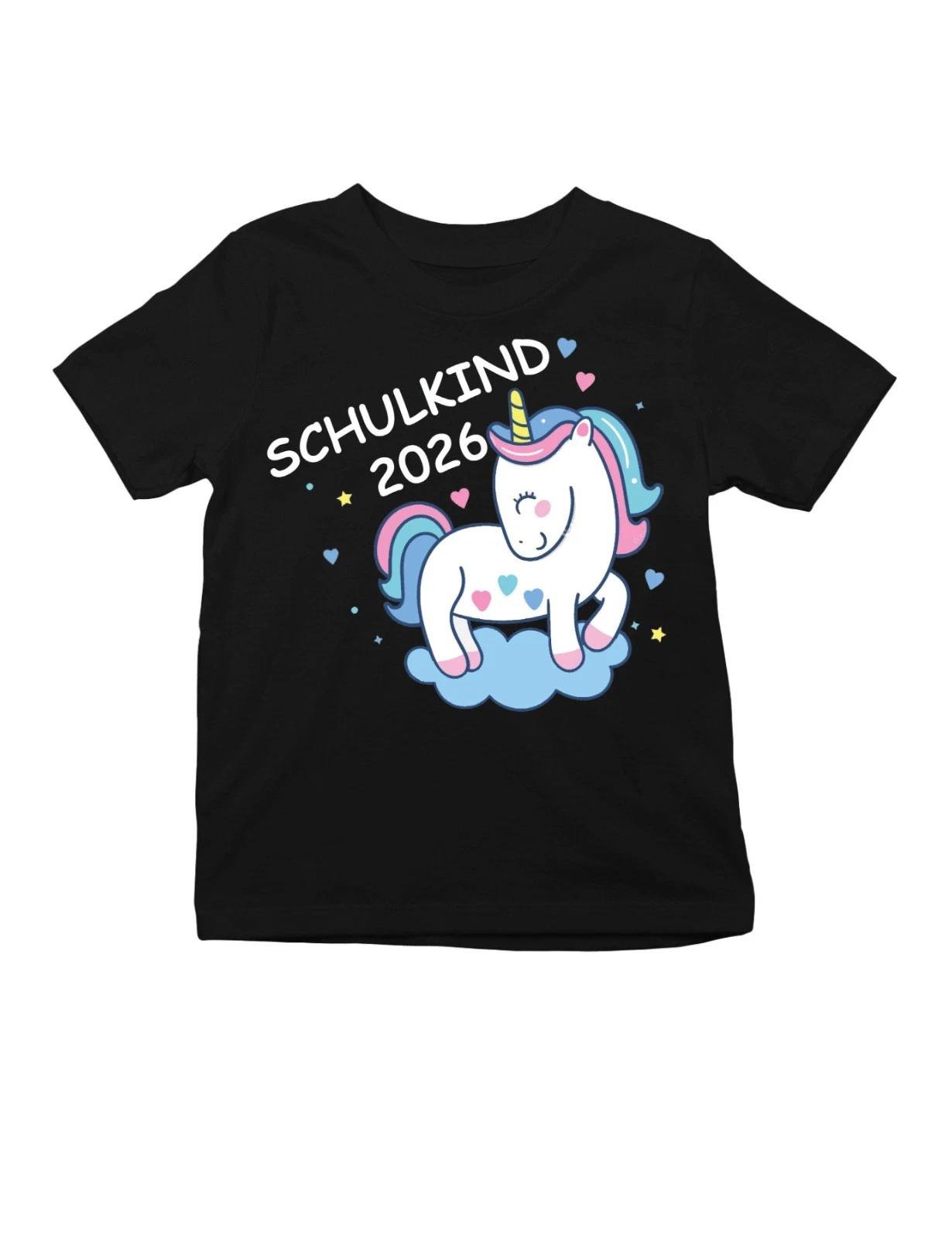 Kids kids boys T-Shirt SCHOOL CHILD 2026 WITH UNICORN Print Statement Boys and Girls 120