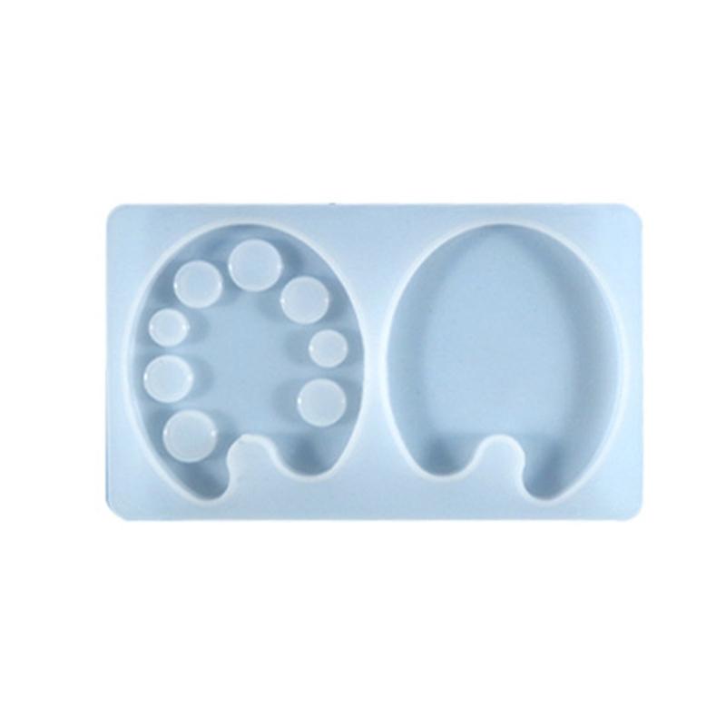 

Планшет для эскизов Зажим Смола Форма Палитра для краски Силиконовая форма Кристальная Эпоксидная форма для DIY Поделок Поднос для рисования Форма для палитры 1