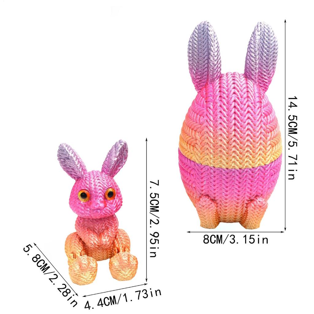 3D Printed Easter Eggs Easter Tabletop Decor Table Decoration Figure For Bookcase Window Sill Bookshelf Display Cabinet Dressing