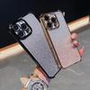Luxury Plating Gradient Bling Glitter Shockproof Phone Case for Samsung S25 Ultra iPhone 16 Pro Xiaomi Redmi Note12 Itel Corners Reinforced Back Cover