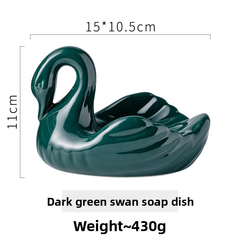 

Creative Ceramic Soap Dish Portable Soap Box Bathroom Home Decor Hotel Soap Holder зелёный