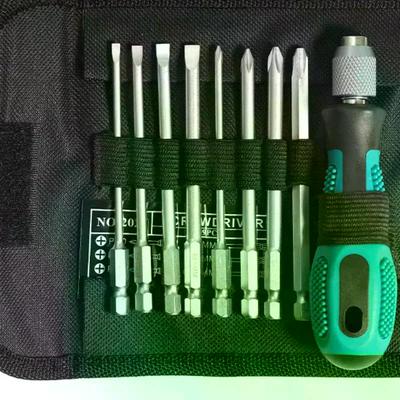 9pcs Slotted Screwdriver Set With Magnetic Tip Screwdrivers Tool Set For Maintenance And Disassembly Ready To Use
