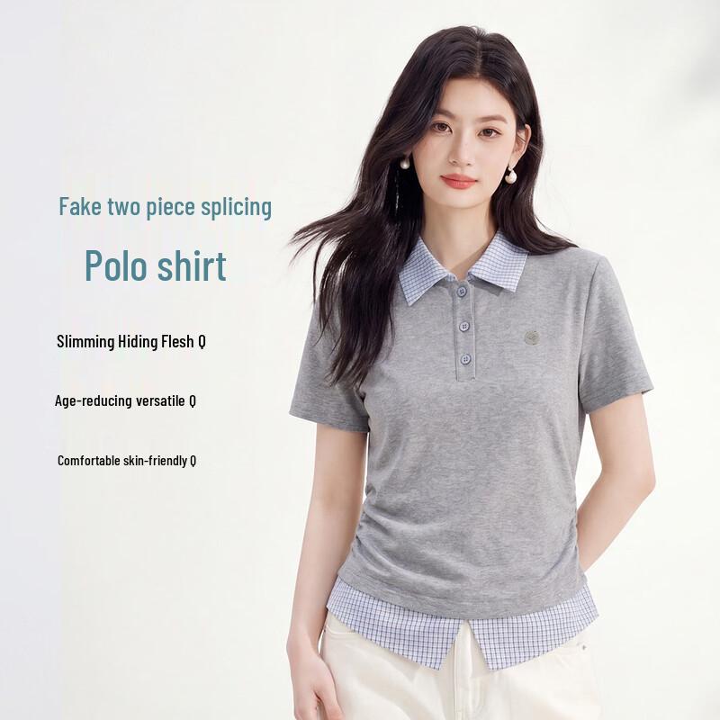 FivePlus Faux Two-Piece Polo Neck T-Shirt S