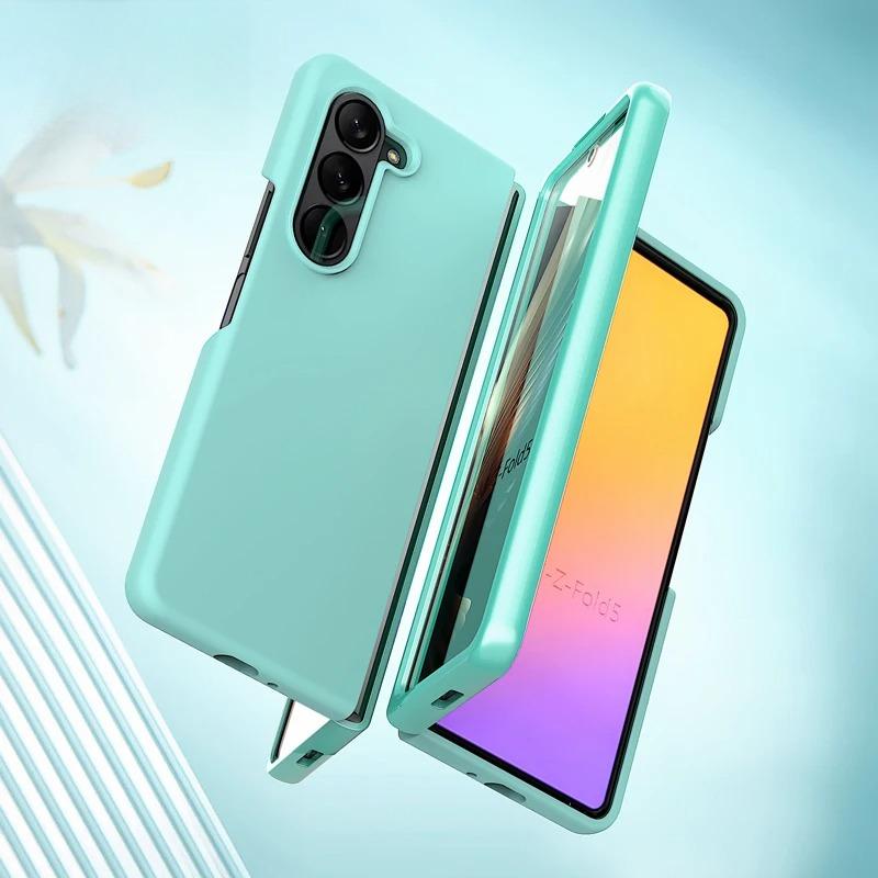 Liquid Silicone Case for Samsung Galaxy Z Fold 7 6 5 4 3 5G Comfortable Grip Soft Touch Rubber Anti-drop Protective Cover