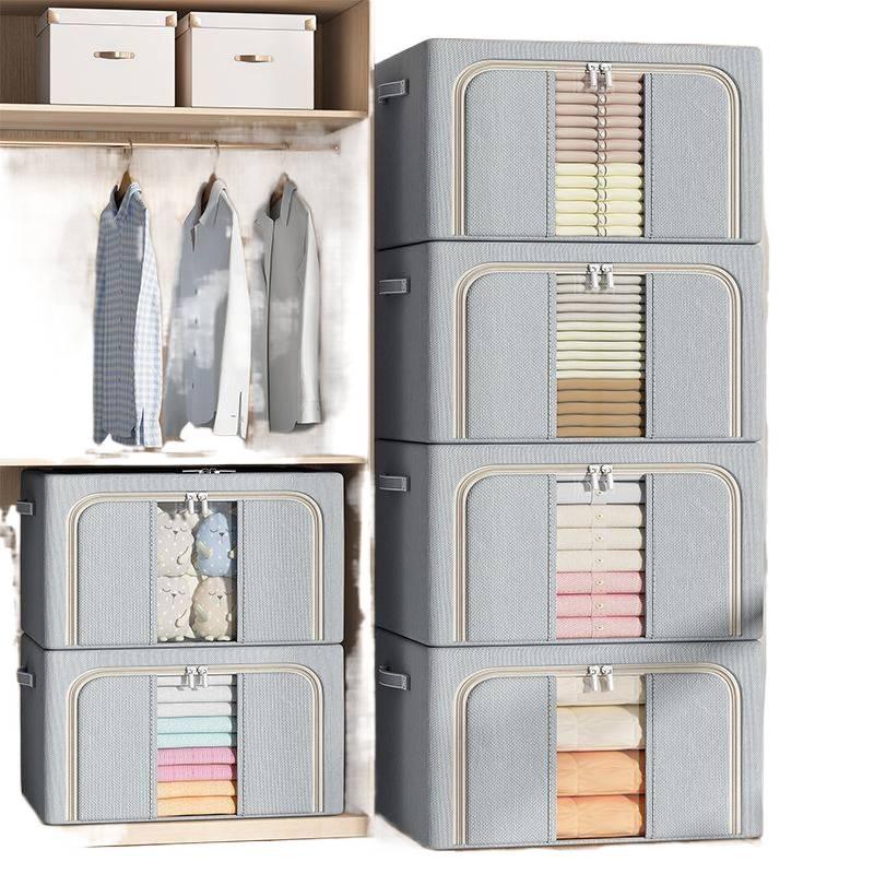 Extra Large Foldable Oxford Cloth Storage Box for Wardrobe - Thickened and Spacious