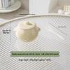 Pentola in Ceramica a Bagnomaria con Coperchio