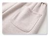 2024 New Beige Wool Blend Women's Wide-Leg Pants - Autumn/Winter Casual Straight-Leg Style