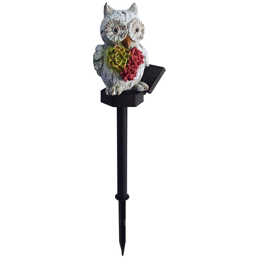 

Солнечный садовый светильник Светит до 8 часов IP65 Водонепроницаемый Легко установить Световой светильник-фигурка животного из смолы Уникальный арт-декор для сада