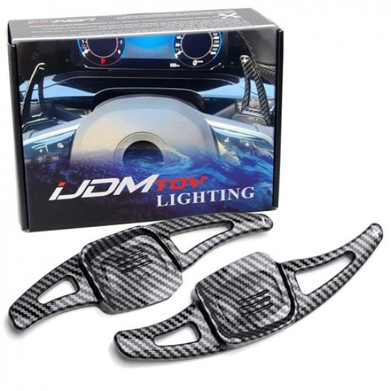 Twill-Weave Carbon Large Steering Wheel Paddle Shift For VW MK8 Golf/GTI Jetta