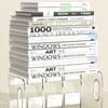 Acrylic Book Storage Rack with Box Portable Transparent Thicken Anti-slip Base Student Stationery Organizer Storage Home Items