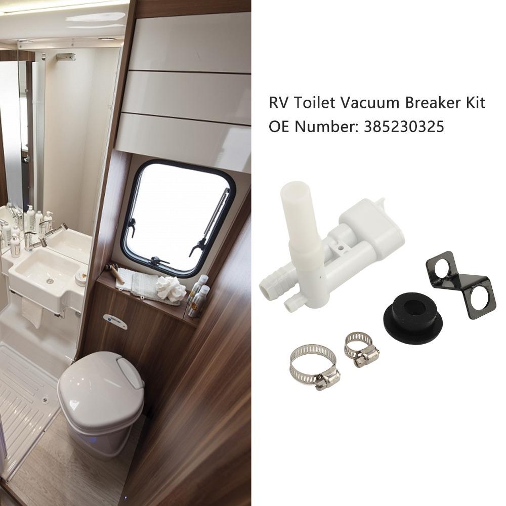 385230325 RV Water Valve Kit Vacuum Breaker Toilet Water Valve Parts  RV Toilet