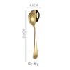 1Pc Round Stainless Steel Soup Spoon 16cm Dishwasher Safe Coffee Dessert Stirring Spoon for Home Kitchen