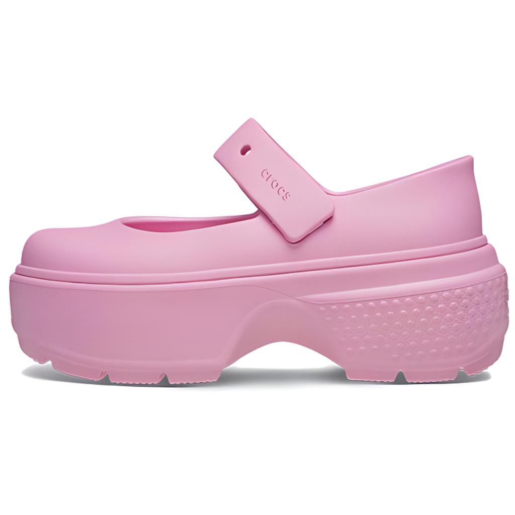 Crocs Stomp Mary Jane Różowy Tweedowe Trampki Unisex 209939-6XS