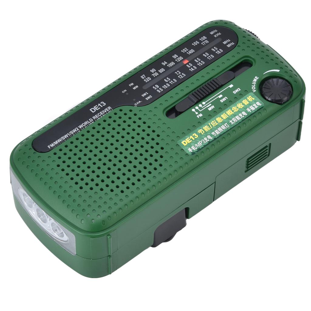 Radio FM Sensibilitate ridicată MW SW Calitate bună a sunetului Funcție de alarmă Radio mic reîncărcabil pentru casă