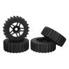 4pcs RC Rubber Tire Universal Upgrade Parts Off Road Truck Hub Wheel for ARRMA 1 7 1 8 1 10 RC Car