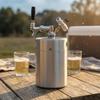 Stainless Steel Mini Keg Beverage Dispenser Easy to Clean Refreshment
