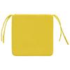 Seat Cushions 4 pcs Light Yellow 40 x 40 x 3 cm Fabric