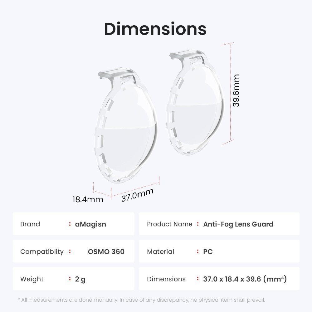 Anti-Scratch Lens Guard Plastic Protective Lens Cap for DJI Osmo 360 Panoramic Camera Accessories