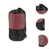 Mat Towel Non Slip Grip with Mesh Bag Equipment Soft Microfiber for Home Gym Training Workout
