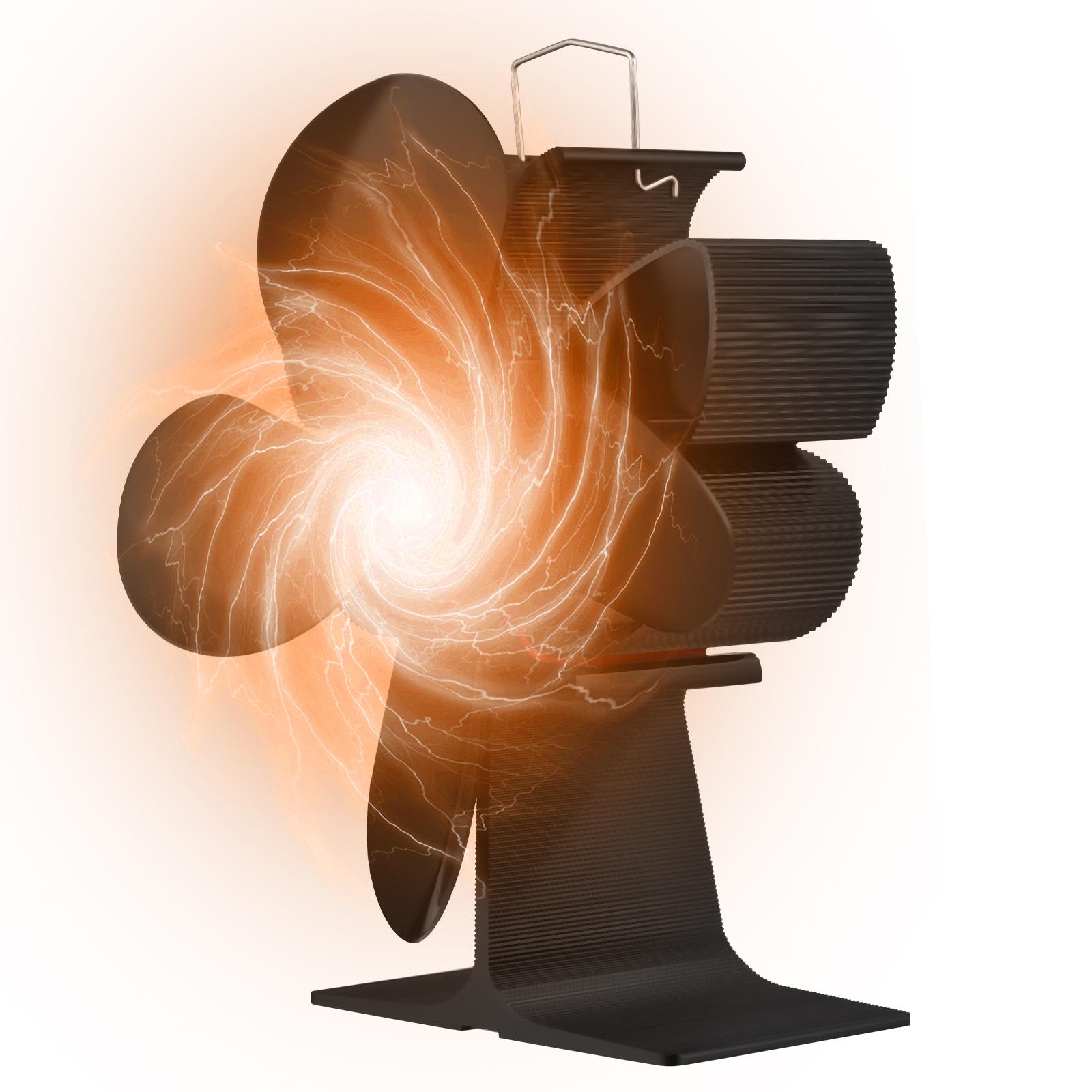 

Вентилятор для духовки с 4 лопастями, ручкой для переноски и защитой от перегрева, портативный, бабочка чёрный