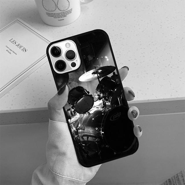 Drums music Phone Case For iPhone 17 Air 13 12 14 15 16  Cover For Apple iPhone 17 Air 14 15 16 Pro Max 6S Plus Coque