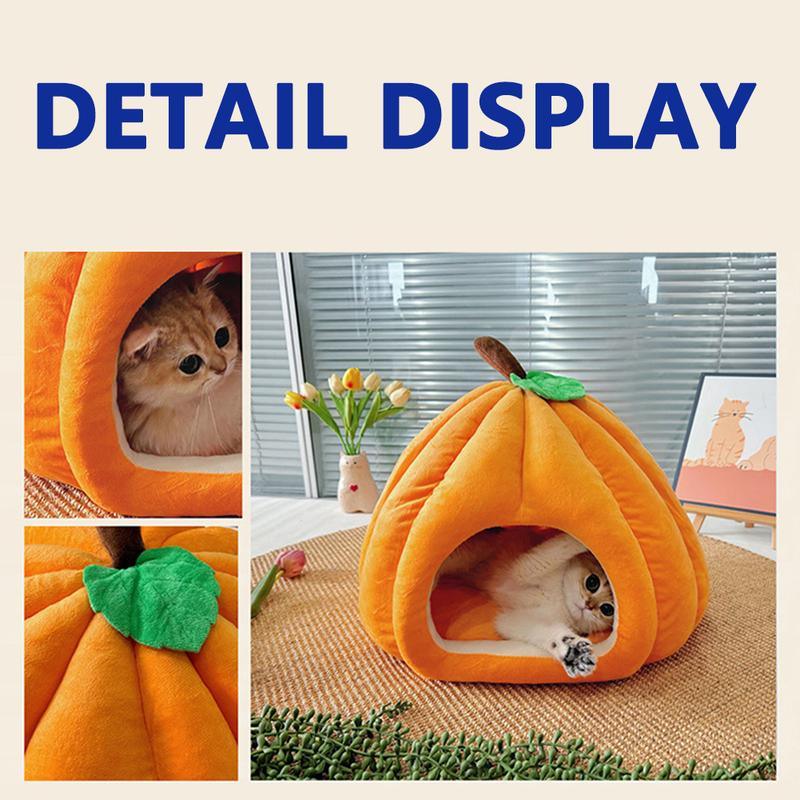 Halloween Small Cat Bed For Indoor Cats Warm Winter Cat Sleeping House Waterproof Portable Portable Dog House For Indoor Outdoor