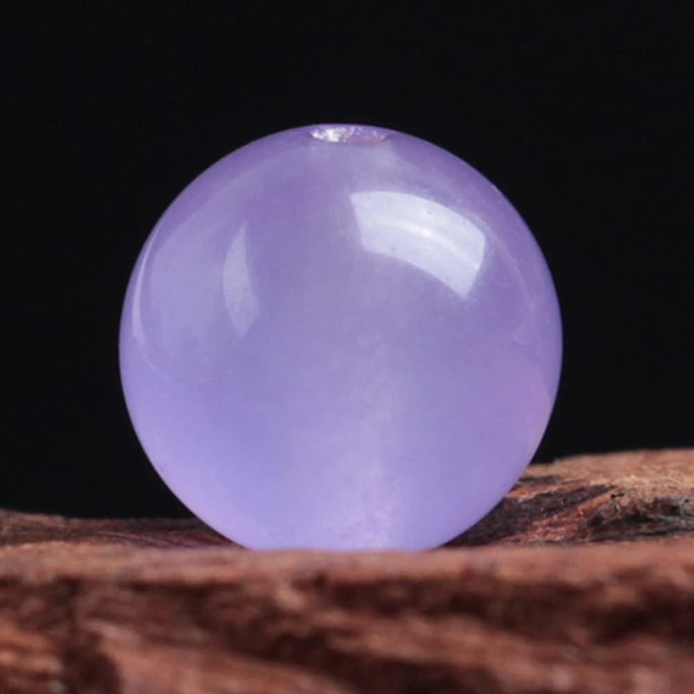 48 PCS 8MM Lavender Chalcedony Beads Round Round Beads Natural Gem Beads  Bracelets