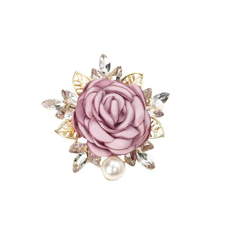 Exquisite Rhinestone Flower Brooch: Versatile Women's Suit & Evening Dress Pin