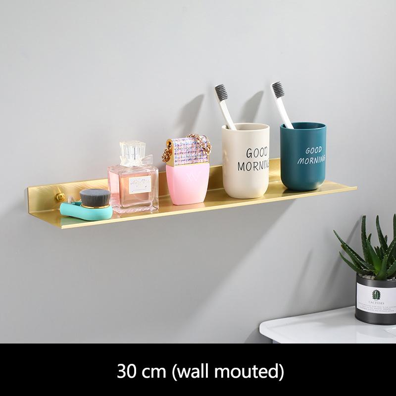 

30-50cm gold bathroom rack gold bathroom corner rack kitchen storage rack bathroom hardware rack bathroom shelf wall shelf