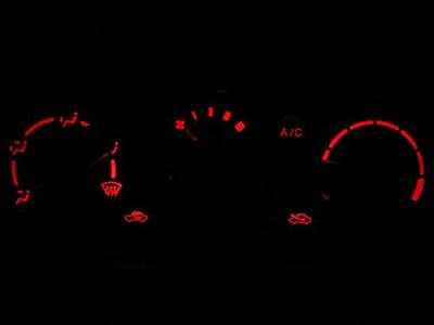 JIMMNY Air Conditioning Panel LED Set (Manual, Triple Dial) [Color] American Red JB23-MA-A-LR