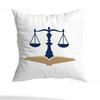 Lawyer Unique Justice Pillow Case Square Double-Sided Printing Short Plush Sofa Cushion Cover Bedroom Bedside Pillow