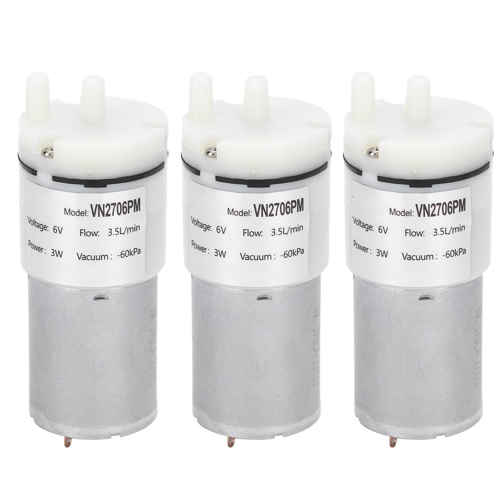 3 Stück Mikro-Wasserpumpe Mini Tauchmotor Aquarium Luftzubehör DC6V VN2706PM