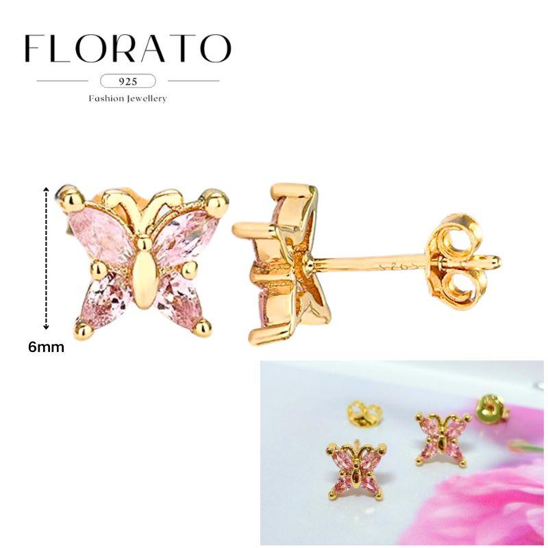 Luxurious Geometry 925 Silver Ear Needle Pink Series Zircon Pendant Hoop Earrings Sweet Fashion Wedding Jewelry Gifts
