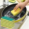 Double Sided Highly Absorbent Dishwashing Sponge for Kitchen Pots Dishes Cleaning Scrubber