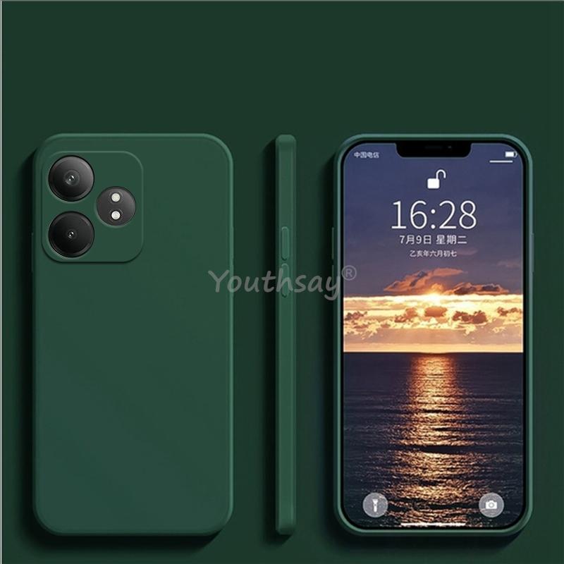 Etui na Realme GT 6 Pokrowiec na Realme GT 6 Płynny Silikon Gładki TPU Odporny na upadki Ochraniacz na telefon Pokrowiec Realme GT 6 T Case