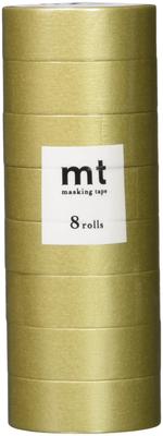 Kamoi Kakoshi Mt Masking 8 15mm Wide X 205 MT08P205R Tape, Pack, 7m, Gold,