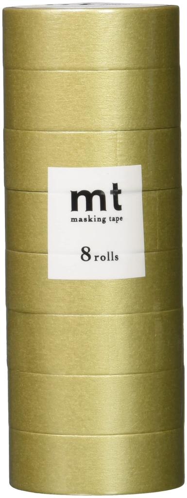 Kamoi Kakoshi Mt Masking 8 15mm Wide X 205 MT08P205R Tape, Pack, 7m, Gold,