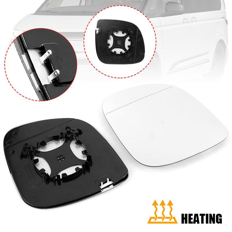 Left Right Side Mirror Glass With Heated Convex Base For VW Amarok 2010-2018 Transporter Multivan 2010- Caravelle 2014-2018