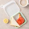 1 db újrafelhasználható szendvicstartó szilikon ebéddoboz péksüteménydobozok hordozható kenyér szendvicstartók lezárható ebéddoboz pirítós zacskó