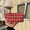 Dirt-proof Christmas Pencil Case Knitted Fabric Knitting Pen Bag  Toiletry Makeup Brushes
