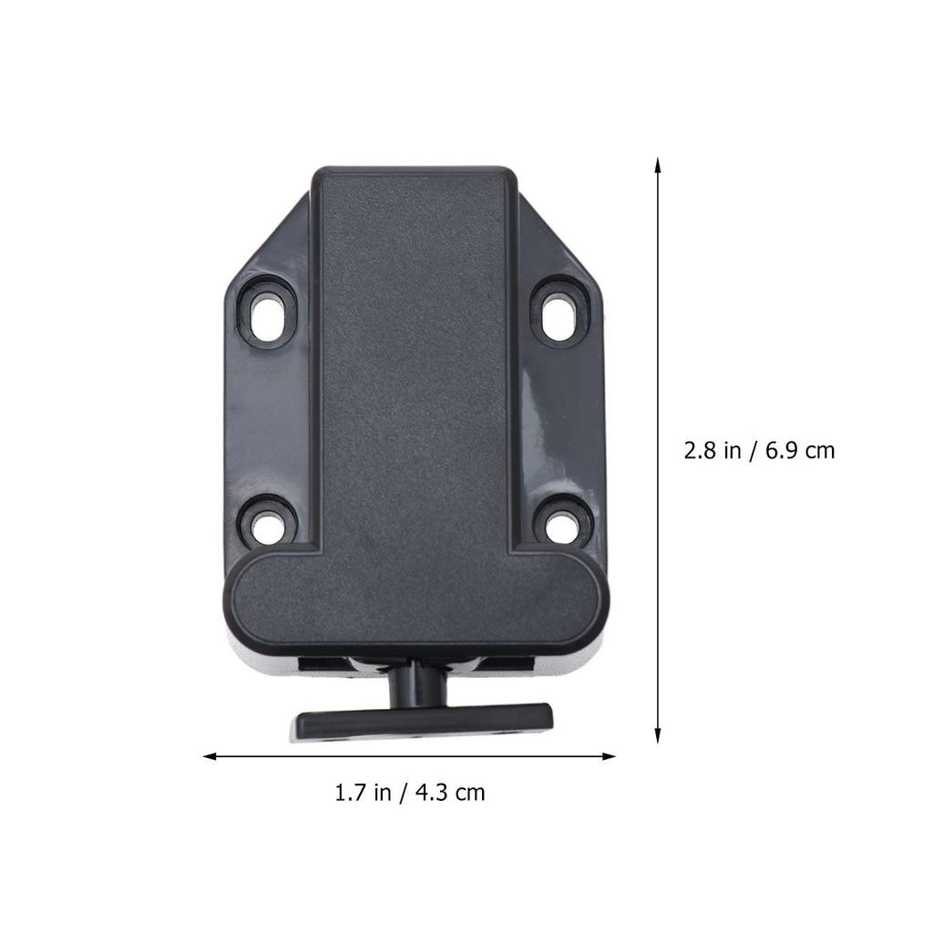 2Pcs Self-Locking Door Catch Push to Open Cabinet Drawer Cupboard Wardrobe Stopper Door Closer Press Latch Self Locking Lock