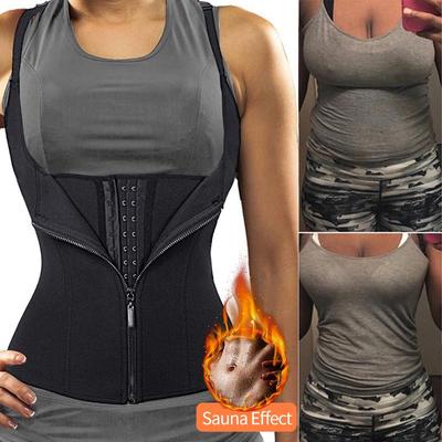 Women Waist Trainer Corset Vest Weight Loss Body Shaper Waist Cincher Trimmer Shirt Workout Tank Tops Shapewear Sweat Sauna Suit
